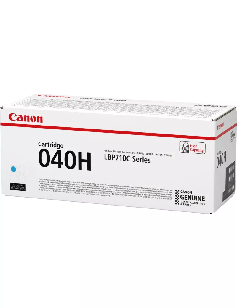 Toner Originale Canon 040c 0458C001 (Ciano 5400 pagine) Toner Originale Canon 040c 0458C001 (Ciano 5400 pagine)