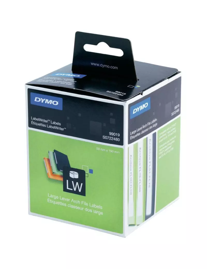 Etichette Originali Dymo S0722480 - 59x190 mm - Permanenti - Bianco (Conf. 1x110) Etichette Originali Dymo S0722480 - 59x190 mm - Permanenti - Bianco (Conf. 1x110)