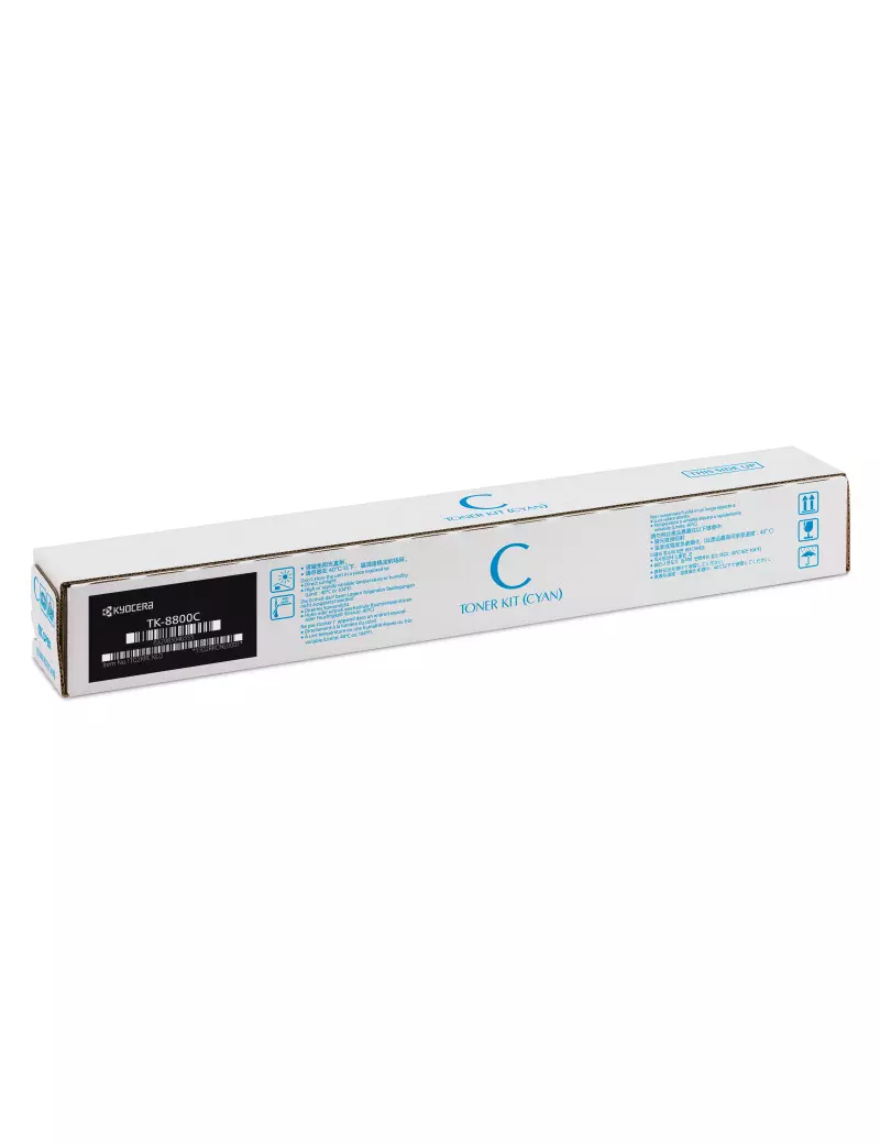 Toner Originale Kyocera TK-8800C 1T02RRCNL0 (Ciano 20000 pagine) Toner Originale Kyocera TK-8800C 1T02RRCNL0 (Ciano 20000 pagine)