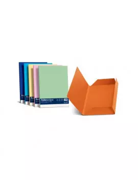 Cartellina 3 Lembi in Cartoncino Luce&Acqua Favini - 24,5x34,5 cm - 200 g - A50E434 (Arancio Conf. 25)