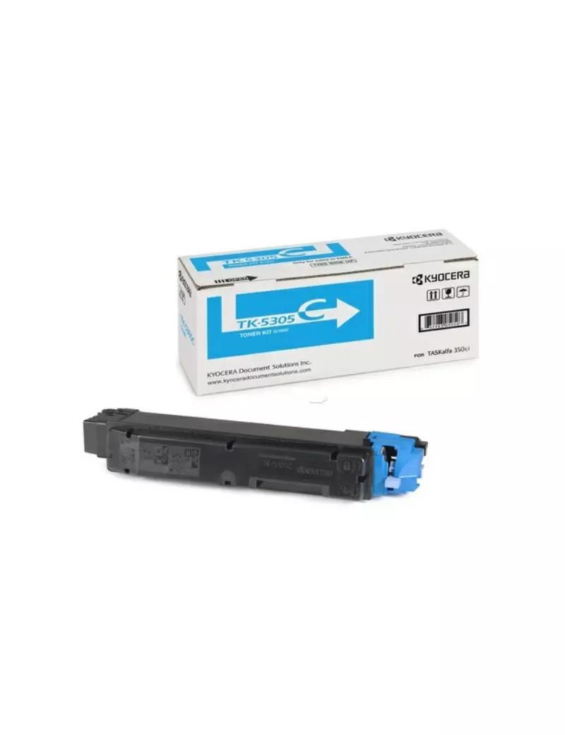 Toner Originale Kyocera TK-5305C 1T02VMCNL0 (Ciano 6000 pagine) Toner Originale Kyocera TK-5305C 1T02VMCNL0 (Ciano 6000 pagine)