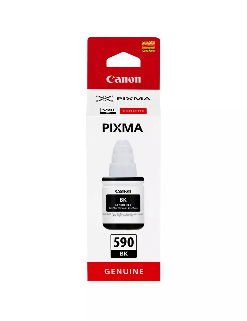 Cartuccia Originale Canon GI590bk 1603C001 (Nero 6000 pagine) Cartuccia Originale Canon GI590bk 1603C001 (Nero 6000 pagine)