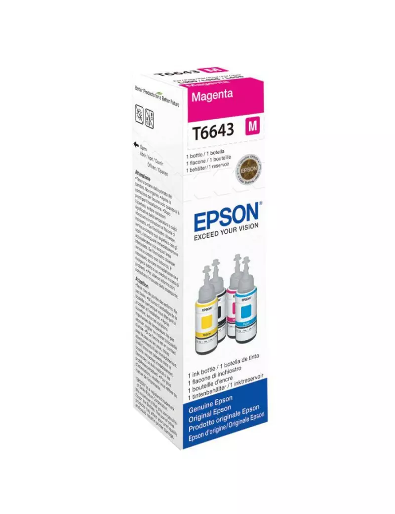 Cartuccia Originale Epson T664340 (Magenta 70 ml) Cartuccia Originale Epson T664340 (Magenta 70 ml)