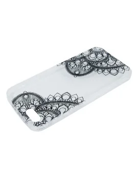 Cover in Silicone Morbido per Samsung Galaxy A5 SM-A510 (Trasparente Rosette)