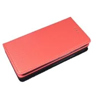 Cover Flip Portafoglio Orizzontale per Samsung Galaxy J7 (Rosso)