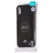 Cover in Silicone Morbido per iPhone X (Nero)