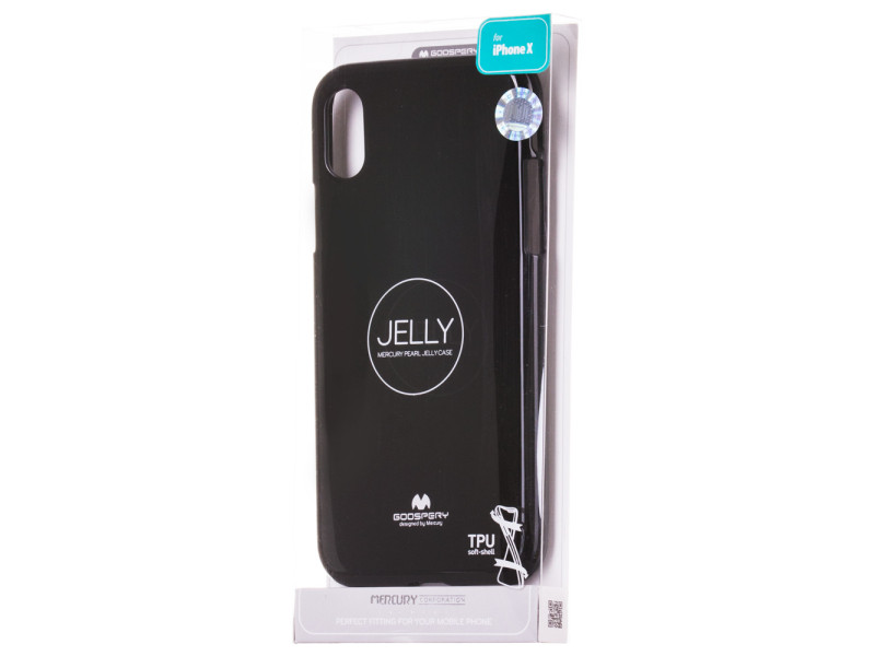 Cover in Silicone Morbido per iPhone X (Nero)