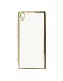 Cover in Silicone Electro Jelly per Sony Xperia XA1 (Trasparente e Oro)