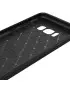 Cover Effetto Carbon Look per Samsung Galaxy S8+ (Blu Scuro)