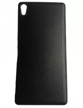 Cover in TPU Effetto Ecopelle Bora Case per Sony Xperia XA Ultra (Nero)