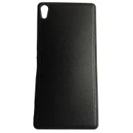 Cover in TPU Effetto Ecopelle Bora Case per Sony Xperia XA Ultra (Nero)