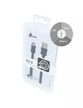 Cavo Dati Micro USB Piatto (Nero)