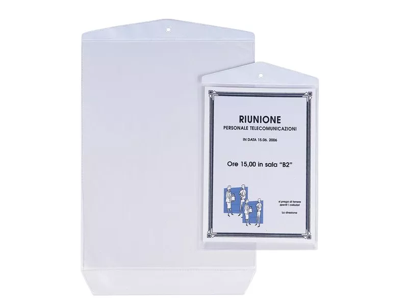 Buste Appendicartello Sei Rota - 15x21 cm - 471521 (Trasparente Conf. 10)