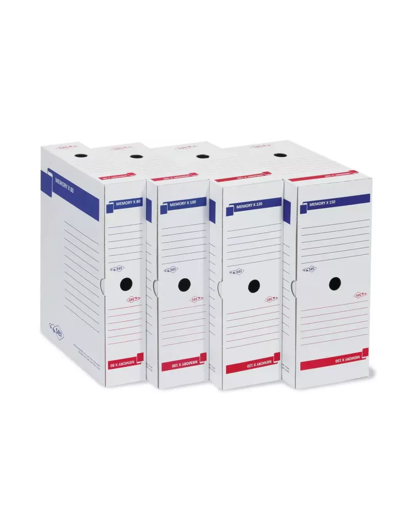 Scatola Archivio Memory X 120 Sei Rota - Dorso 12 - 25x35 cm - 673212 (Bianco) Scatola Archivio Memory X 120 Sei Rota - Dorso 12 - 25x35 cm - 673212 (Bianco)