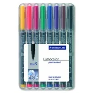 Penna a Punta Sintetica Lumocolor Permanent Staedtler - Punta Superfine - 0,4 mm (Assortiti Conf. 8)