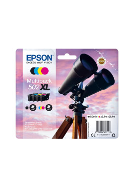 Multipack Cartucce Originali Epson T02W640 502XL (Nero, Ciano, Magenta, Giallo Conf. 4)