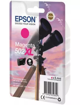 Cartuccia Originale Epson T02W340 502XL (Magenta 470 pagine)