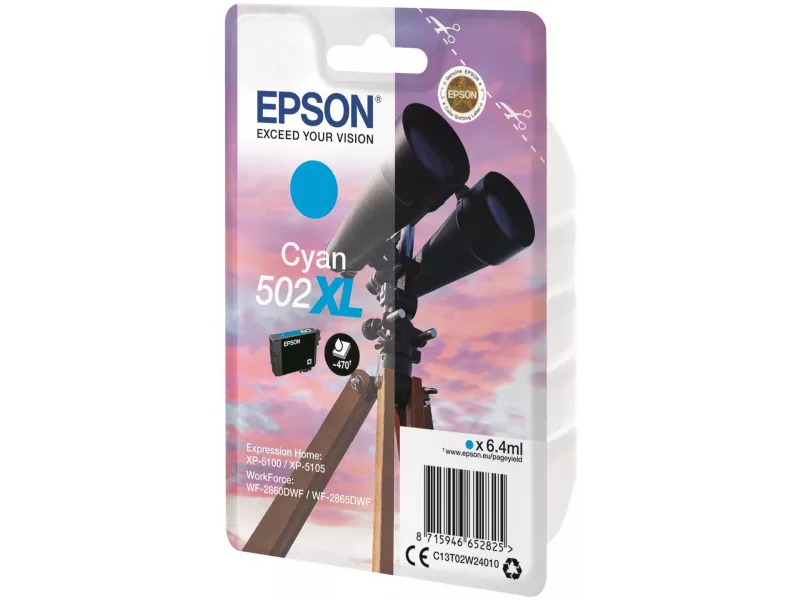 Cartuccia Originale Epson T02W240 502XL (Ciano 470 pagine) Cartuccia Originale Epson T02W240 502XL (Ciano 470 pagine)