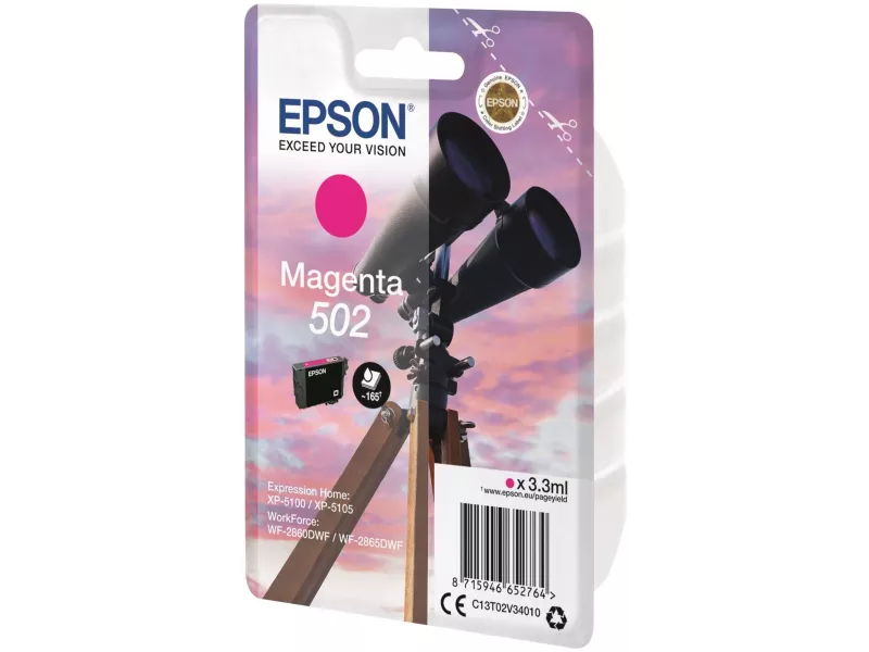 Cartuccia Originale Epson T02V340 502 (Magenta 165 pagine) Cartuccia Originale Epson T02V340 502 (Magenta 165 pagine)