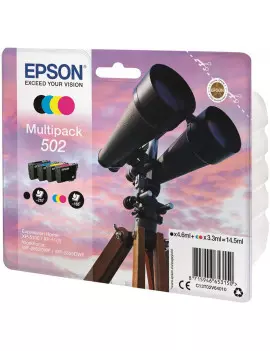 Multipack Cartucce Originali Epson T02V640 502 (Nero, Ciano, Magenta, Giallo Conf. 4)