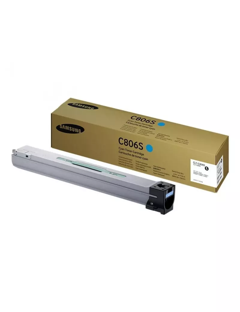 Toner Originale Samsung CLT-C806S SS553A (Ciano 30000 pagine) Toner Originale Samsung CLT-C806S SS553A (Ciano 30000 pagine)