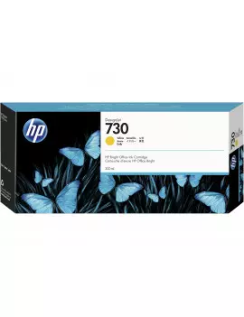 Cartuccia Originale HP P2V70A 730 (Giallo 300 ml)