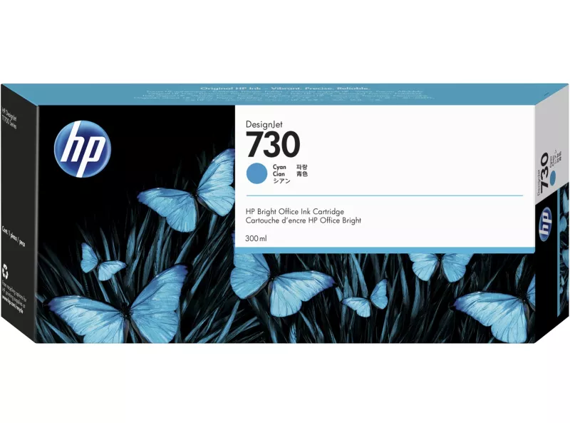 Cartuccia Originale HP P2V68A 730 (Ciano 300 ml) Cartuccia Originale HP P2V68A 730 (Ciano 300 ml)