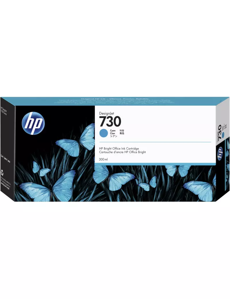 Cartuccia Originale HP P2V68A 730 (Ciano 300 ml)