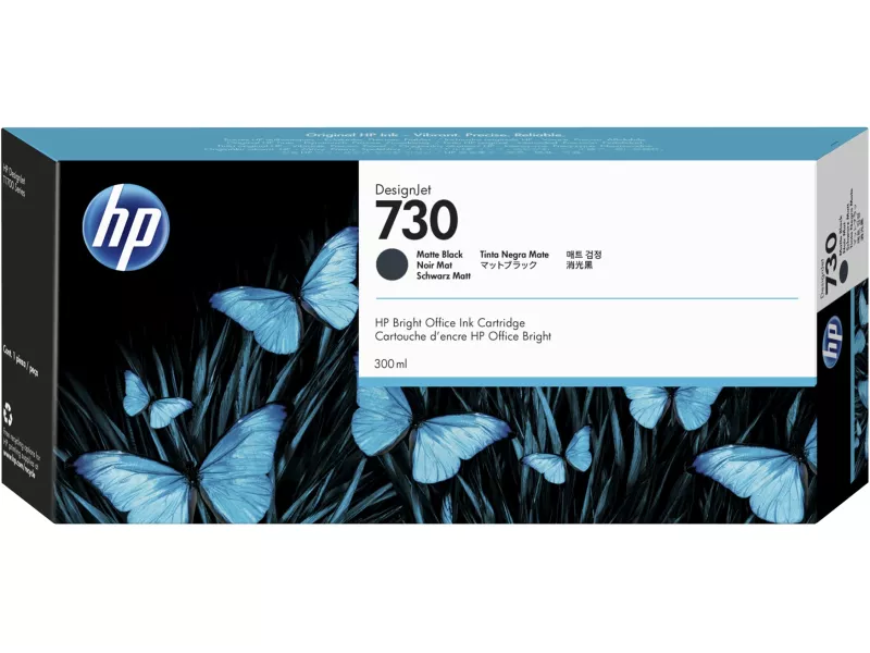 Cartuccia Originale HP P2V71A 730 (Nero Opaco 300 ml) Cartuccia Originale HP P2V71A 730 (Nero Opaco 300 ml)
