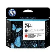Testina di Stampa Originale HP F9J88A 744 (Nero Opaco e Rosso)