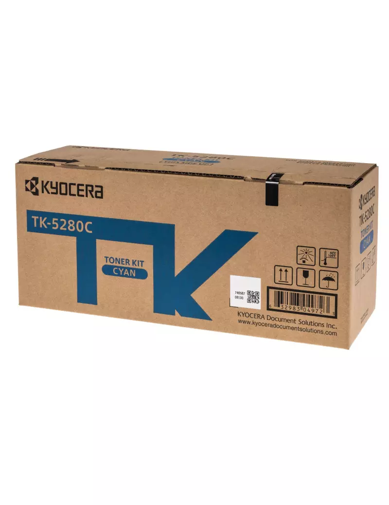 Toner Originale Kyocera TK-5280C 1T02TWCNL0 (Ciano 11000 pagine) Toner Originale Kyocera TK-5280C 1T02TWCNL0 (Ciano 11000 pagine)