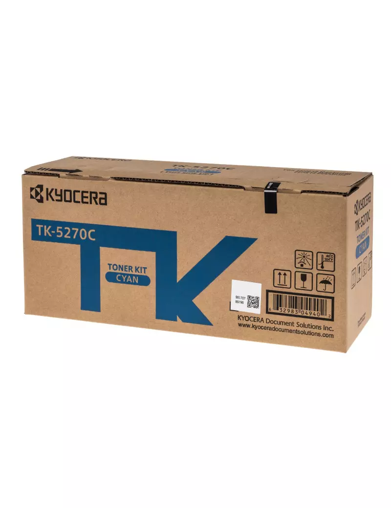 Toner Originale Kyocera TK-5270C 1T02TVCNL0 (Ciano 6000 pagine)