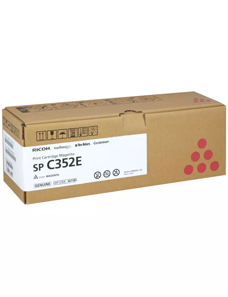 Toner Originale Ricoh 407385 SP C352E (Magenta 9000 pagine) Toner Originale Ricoh 407385 SP C352E (Magenta 9000 pagine)