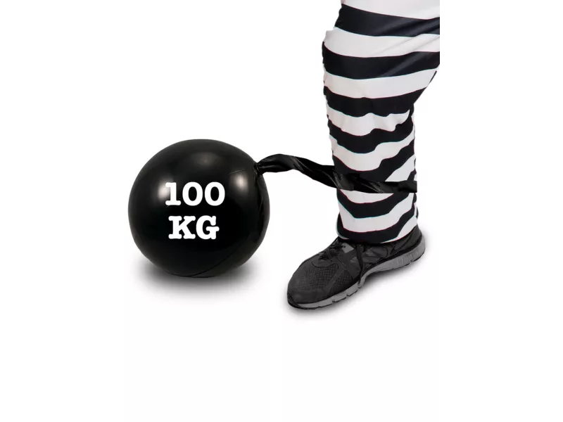 Palla Carcerato Gonfiabile (Nero)