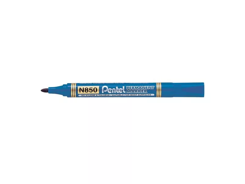 Marcatore Permanente Linea Amiko Pentel N850 - Punta Tonda - 2 mm (Blu Conf.12)