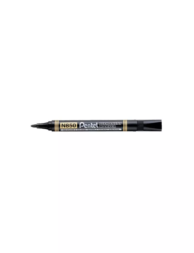 Marcatore Permanente Linea Amiko Pentel N850 - Punta Tonda - 2 mm (Nero Conf.12) Marcatore Permanente Linea Amiko Pentel N850 - Punta Tonda - 2 mm (Nero Conf.12)