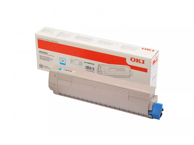 Toner Originale Oki 46443103 C (Ciano 10000 pagine)