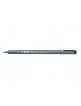Penna con Punta Sintetica Pigment Liner 308 Staedtler - 1,2 mm - 308 12-9 (Nero Conf. 10)