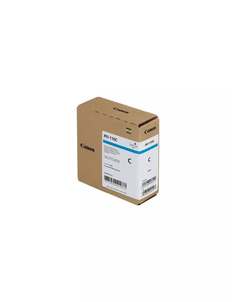 Cartuccia Originale Canon PFI-110c 2365C001 (Ciano 160 ml) Cartuccia Originale Canon PFI-110c 2365C001 (Ciano 160 ml)