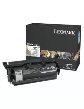 Toner Originale Lexmark T654X31E (Nero 36000 pagine)