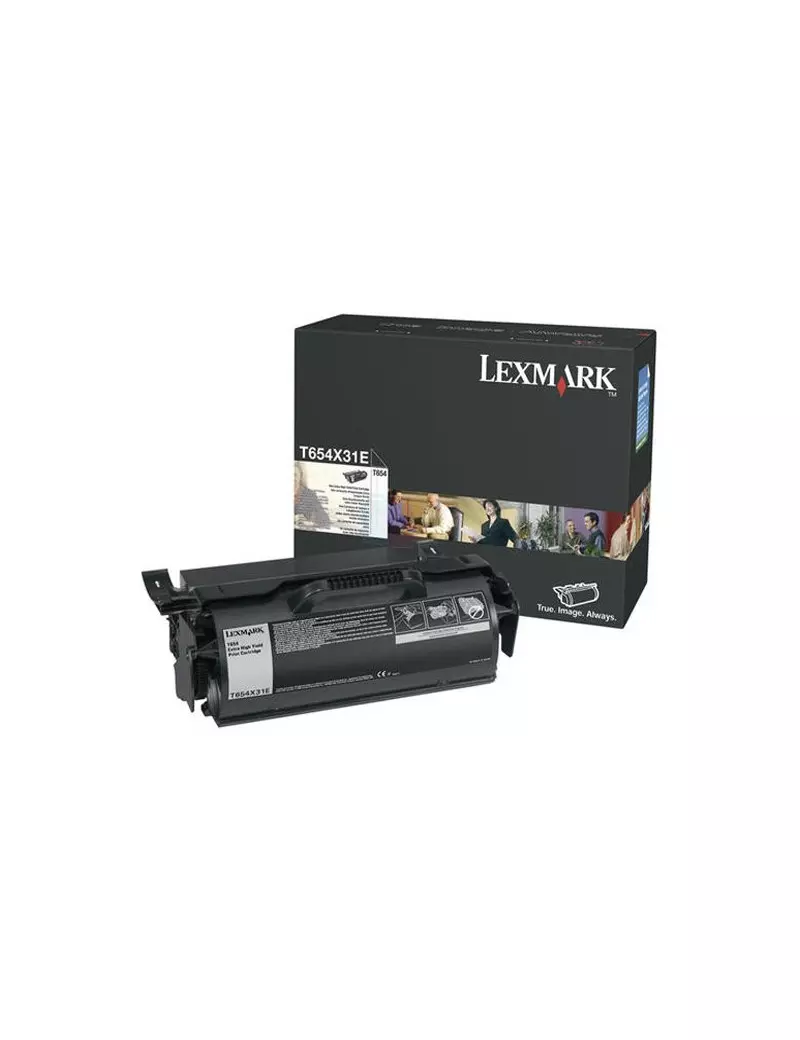 Toner Originale Lexmark T654X31E (Nero 36000 pagine) Toner Originale Lexmark T654X31E (Nero 36000 pagine)