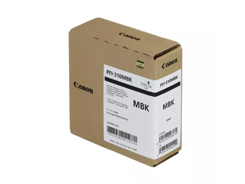 Cartuccia Originale Canon PFI-310mbk 2358C001 (Nero Opaco 330 ml) Cartuccia Originale Canon PFI-310mbk 2358C001 (Nero Opaco 330 ml)