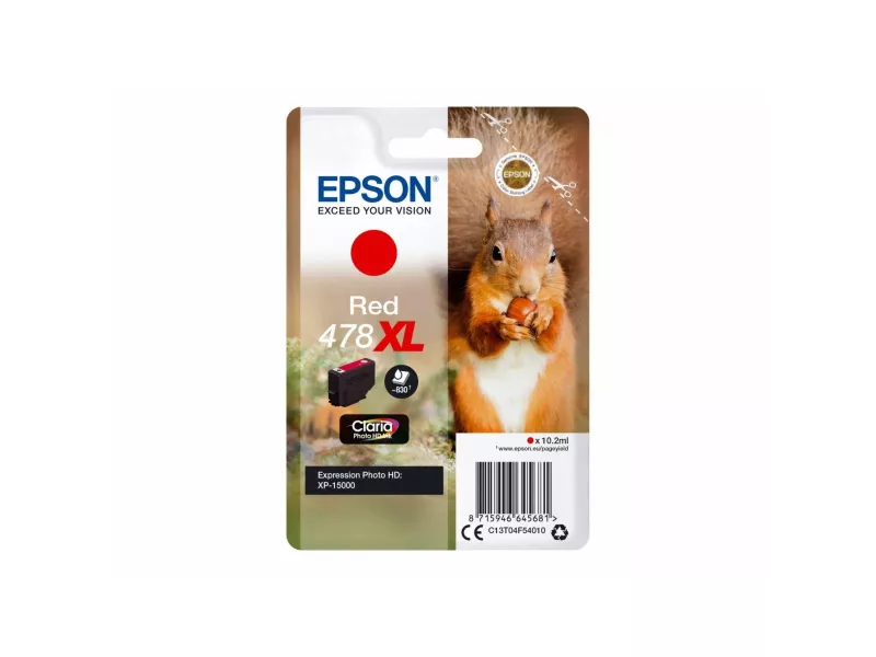 Cartuccia Originale Epson T04F540 478XL (Rosso 830 pagine)