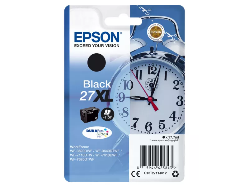 Cartuccia Originale Epson T271140 (Nero XL 1100 pagine) Cartuccia Originale Epson T271140 (Nero XL 1100 pagine)