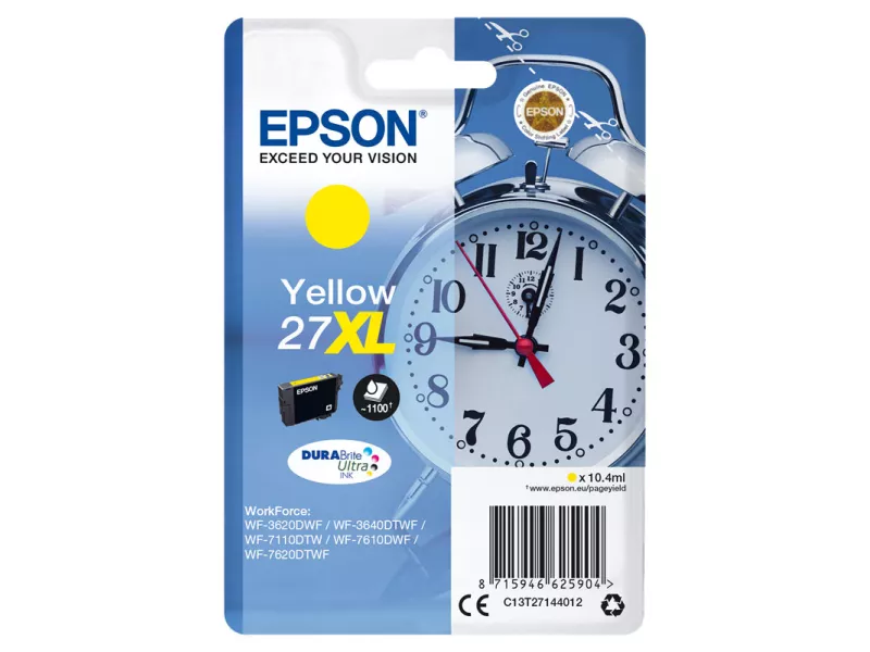 Cartuccia Originale Epson T271440 (Giallo XL 1100 pagine) Cartuccia Originale Epson T271440 (Giallo XL 1100 pagine)