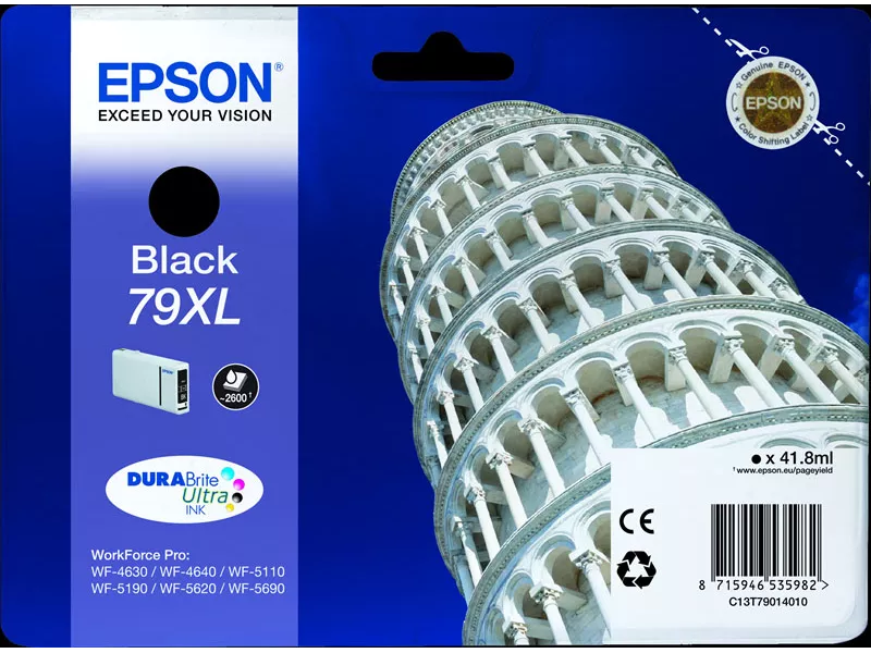 Cartuccia Originale Epson T790140 79XL (Nero XL 2600 pagine) Cartuccia Originale Epson T790140 79XL (Nero XL 2600 pagine)