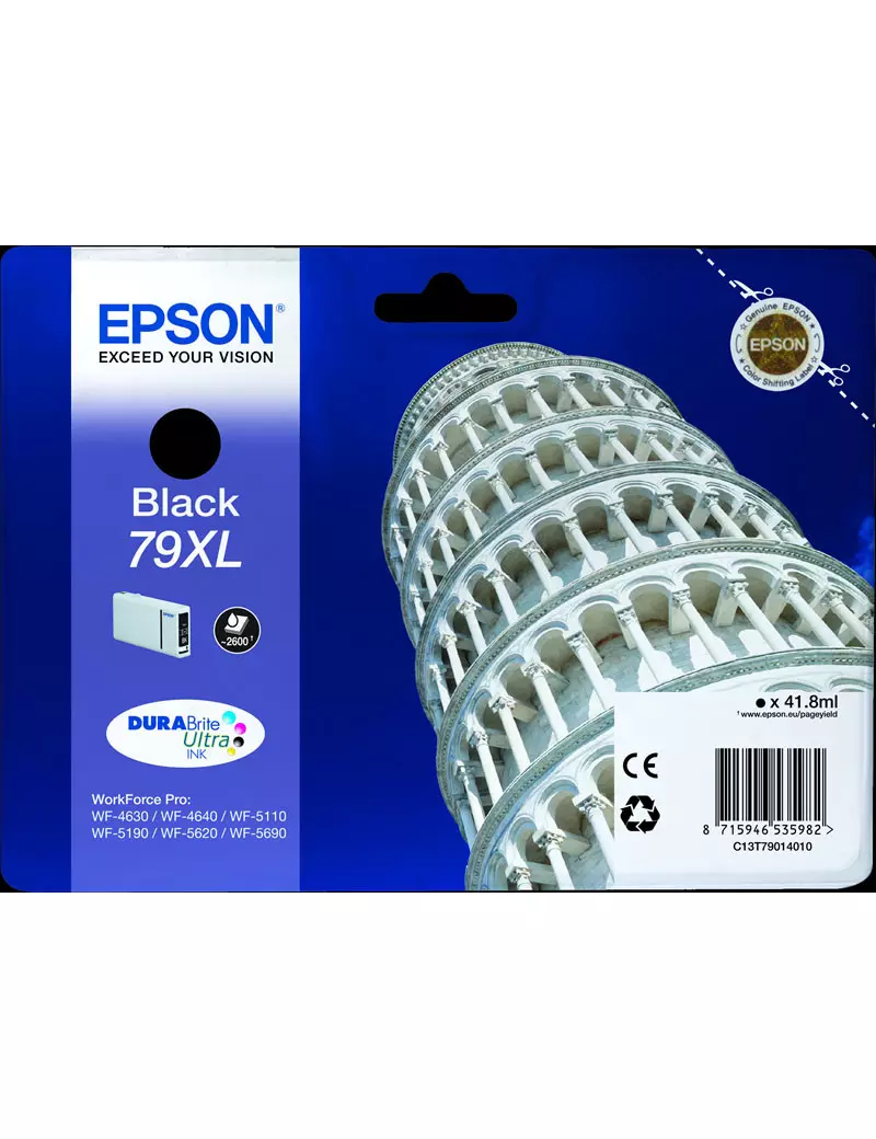 Cartuccia Originale Epson T790140 79XL (Nero XL 2600 pagine) Cartuccia Originale Epson T790140 79XL (Nero XL 2600 pagine)
