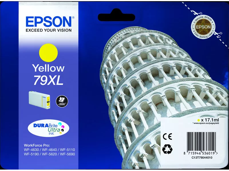 Cartuccia Originale Epson T790440 79XL (Giallo XL 2000 pagine) Cartuccia Originale Epson T790440 79XL (Giallo XL 2000 pagine)