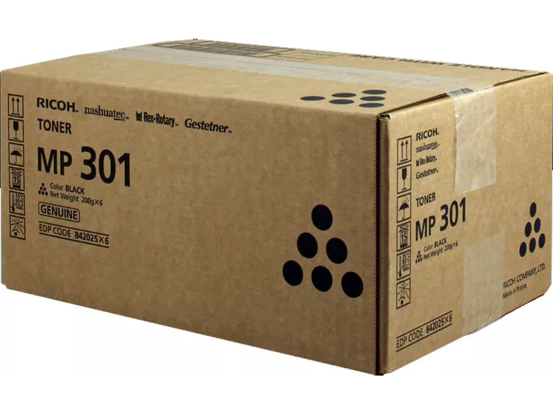 Toner Originale Ricoh MP301E 841711 842025 (Nero 8000 pagine Conf. 6)