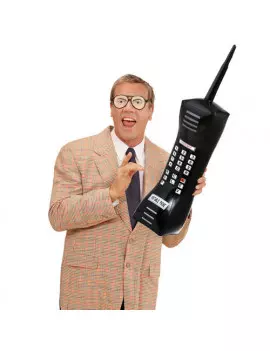 Telefono Cellulare Gonfiabile - 76 cm (Nero)